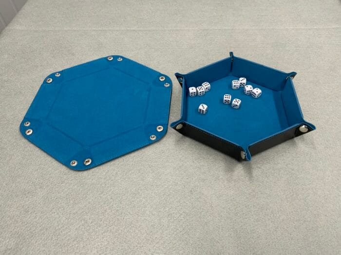 Dice Tray - Foldable - Blue / Black