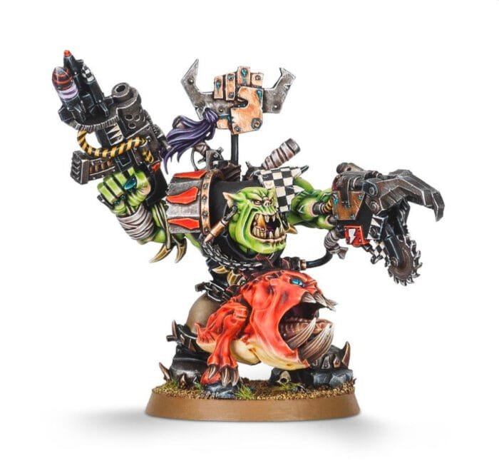 Ork Warboss with Attack Squig