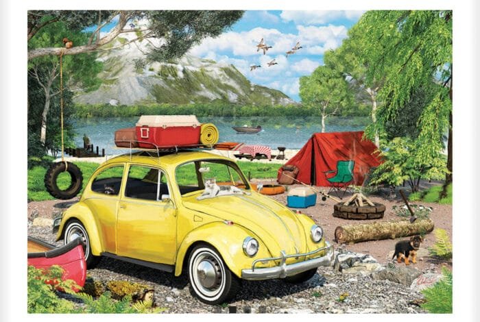 VW Beetle Camping Tin - 550 pieces - Image 2