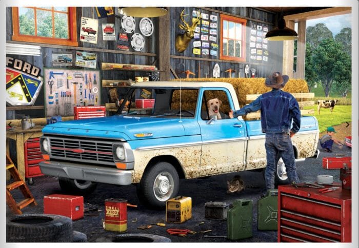 Ford pickup truck - Hard days work tin - 550 pieces - Image 2